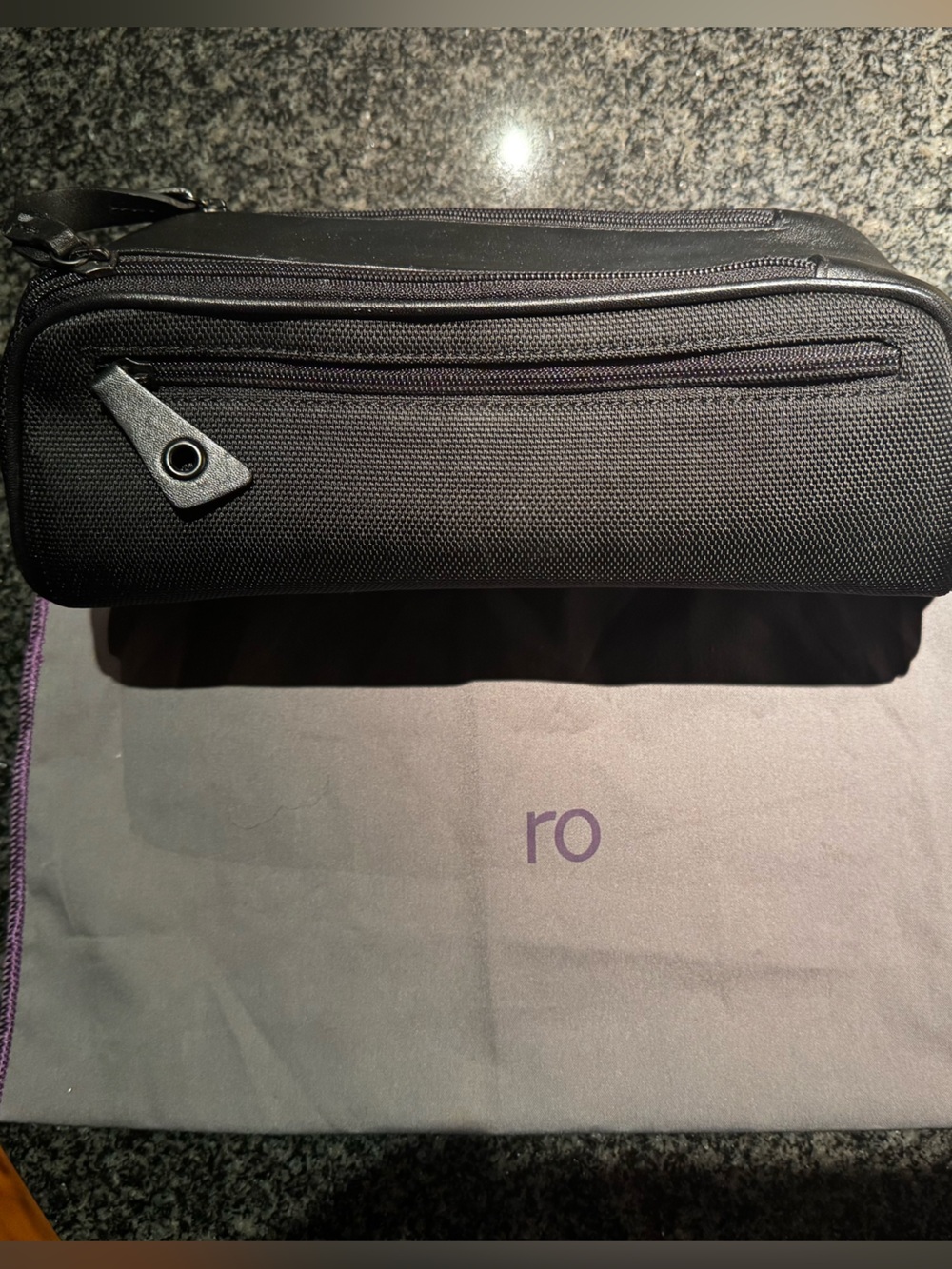 Black Men's Travel Organizer Pouch - Compact Everyday Carry